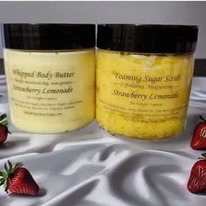 Strawberry Lemonade Body Butter and Sugar Scrub Set